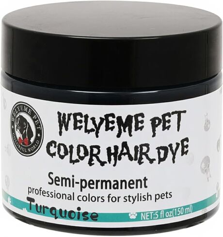 Semi-Permanent Dog Hair Dye, Food-Grade Pigment Dog Dye, Pet Hair Dye Used by Grooming Salons, Cats and All Pets Can be Bathed in Saudi Arabia