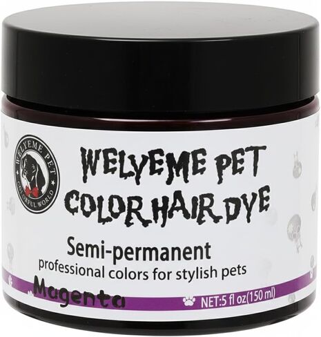 Semi-Permanent Dog Hair Dye, Food-Grade Pigment Dog Dye, Pet Hair Dye Used by Grooming Salons, Cats and All Pets Can be Bathed in Saudi Arabia