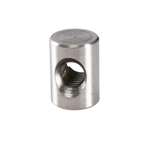 Cylindrical pin Slotted Nuts Cross Hole Barrel Nut M4 M5 M6 304 Stainless Steel Bolts Cylindrical Pin Dowel Furniture Embedded Locking Long Nut(M6x28 (3Pcs)) in Saudi Arabia