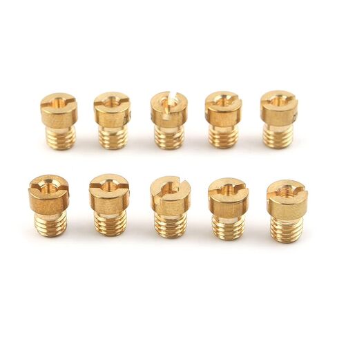 10 Pieces Carburetor Carb Main Jet Kit 165 168 170 172 175 178 180 182 185 188 for PWK for Keihin for OKO CVK NSR KSR Set Injector Nozzle in Saudi Arabia