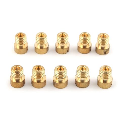 10 Pieces Carburetor Carb Main Jet Kit 165 168 170 172 175 178 180 182 185 188 for PWK for Keihin for OKO CVK NSR KSR Set Injector Nozzle in Saudi Arabia