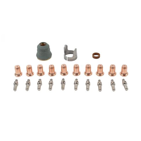 Plasma Torch Electrode Cutting Nozzle Tips Swirl Ring Consumables 23Pcs for IPT60/PT 60 52582 51313P.11 Copper in Saudi Arabia