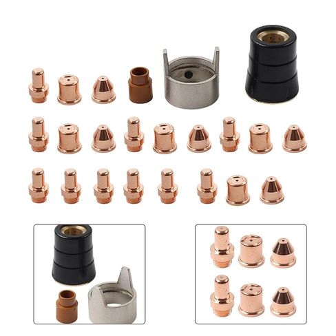 23 قطعة نصائح القطب قطع البلازما PD0088-12 فوهات الشعلة النحاس لقطع المشاعل CB70 60A in Saudi Arabia