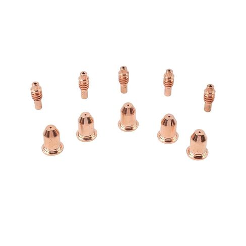 Plasma Torch Electrode Cutting Nozzle Tips Consumables Copper 10Pcs IPT65 in Saudi Arabia