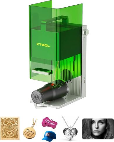 Xtool F1 2-in-1 نقاش الليزر المزدوج ، 4000 مم/ثانية لآلة نقش بالليزر المحمولة ذات السرعة المحمولة ، ونقاش الليزر للمجوهرات ، والمعادن ، والخشب ، والجلد ، إلخ. in Saudi Arabia