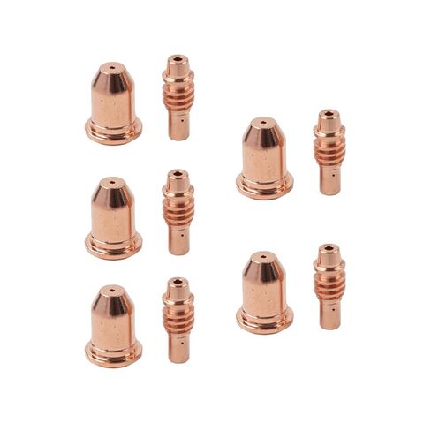 Plasma Torch Electrode Cutting Nozzle Tips Consumables Copper 10Pcs IPT65 in Saudi Arabia