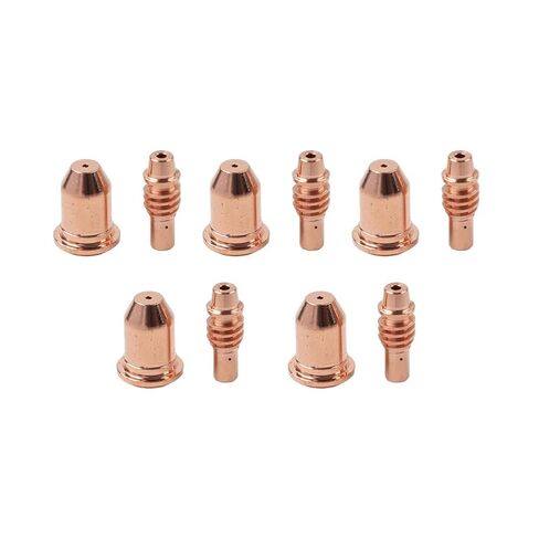 Plasma Torch Electrode Cutting Nozzle Tips Consumables Copper 10Pcs IPT65 in Saudi Arabia