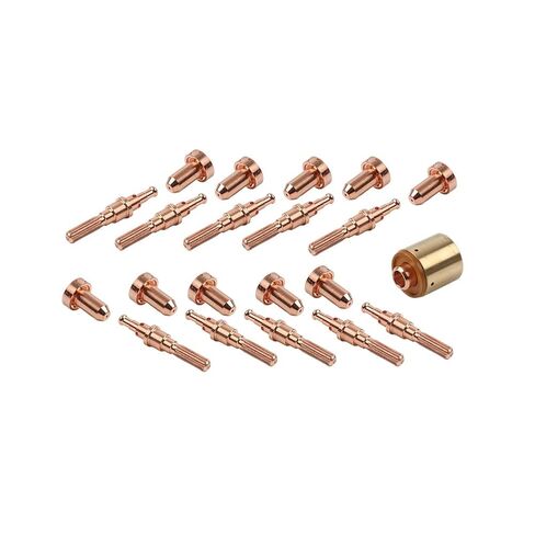 Plasma Nozzle Tips Cutting Torch Electrode Consumables Copper for SL60 SL100 9-8215 9-8277 9-8211 21Pcs in Saudi Arabia