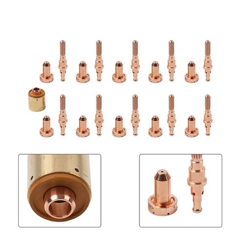 Plasma Nozzle Tips Cutting Torch Electrode Consumables Copper for SL60 SL100 9-8215 9-8277 9-8211 21Pcs in Saudi Arabia