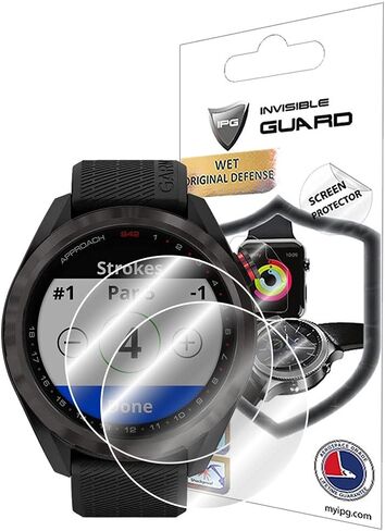 IPG for Garmin Approach S50 - Approach S44 Smart Watch Hydrogel Screen Protector (2 Units) Invisible HD Clear Film Anti Scratch Guard-Smooth/Self-Healing/Bubble Free for AppS50 in Saudi Arabia