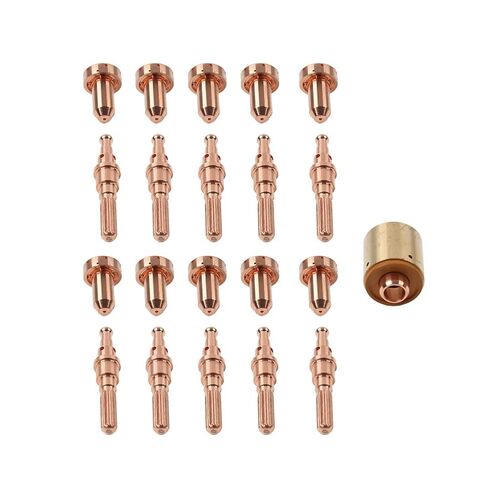 Plasma Nozzle Tips Cutting Torch Electrode Consumables Copper for SL60 SL100 9-8215 9-8277 9-8211 21Pcs in Saudi Arabia