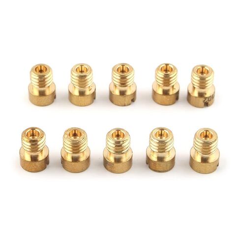 10pcs Carburetor Main Jet 115 118 120 122 125 128 130 132 135 138 Replacement Kit Fits PWK for Keihin for OKO CVK NSR KSR Carb Set Injector Nozzle in Saudi Arabia