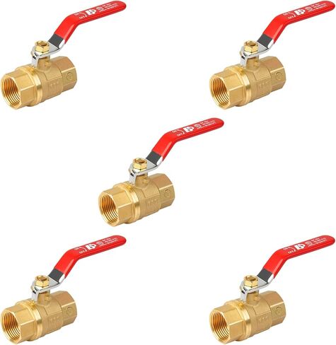 2 Pack Full Port 1 Inch, Brass Ball Valve, Lead-Free Brass, Female Threaded NPT Connector, Max Pressure 150 PSI WSP / 600 WOG in Saudi Arabia