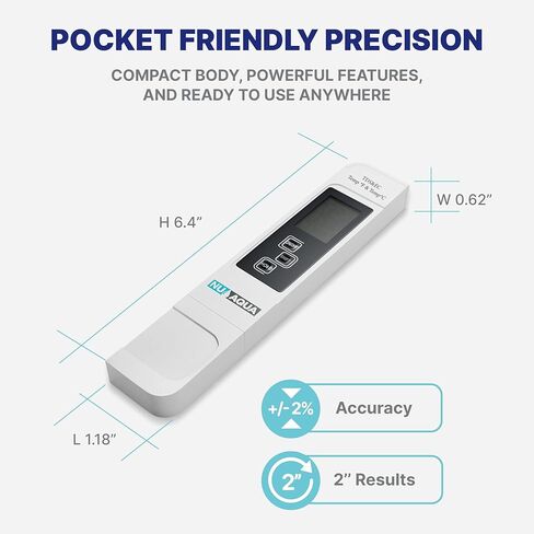 NU Aqua Digital Water Tester for Drinking Water - Instant 4-in-1 TDS Testing EC, and Temp - Perfect for RO Systems, Aquariums, Hydroponics and Pools in Saudi Arabia