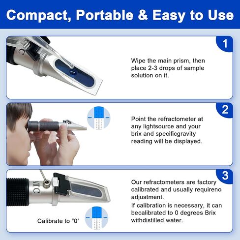 Alcohol Refractometer 0–80% ABV with Automatic Temperature Compensation (ATC), High-Accuracy Tester for High-Proof Distilled Liquids, Spirits, and Laboratory Use in Saudi Arabia