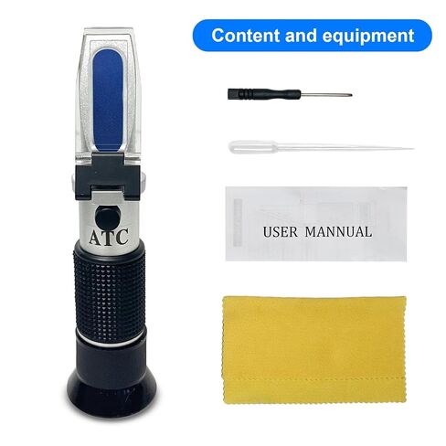 Alcohol Refractometer 0–80% ABV with Automatic Temperature Compensation (ATC), High-Accuracy Tester for High-Proof Distilled Liquids, Spirits, and Laboratory Use in Saudi Arabia