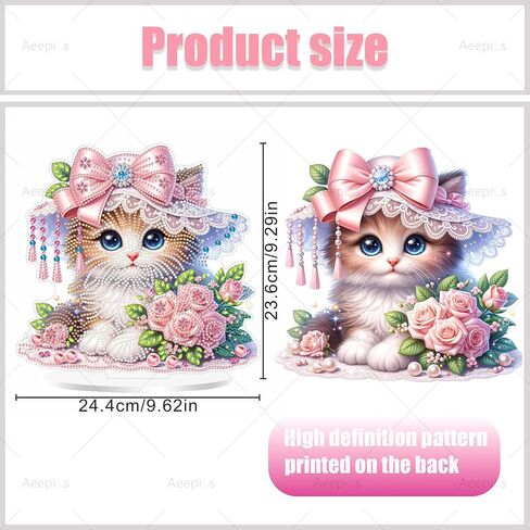 AeePics DIY Diamond Art Tabletop Kit for البالغين على شاطئ البالغين ، وأكريليك سطح المكتب Diamonds طقم طقم ، وقفا للرسوم الماسية للفنون (قناديل البحر) in Kuwait