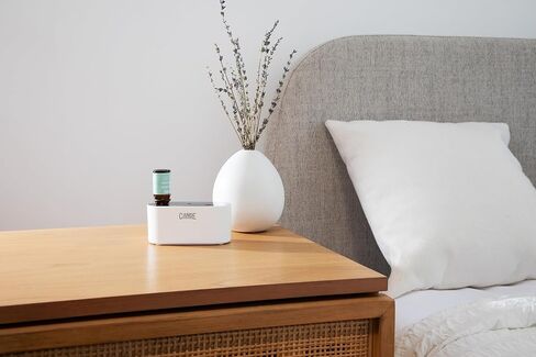 CE CRAFT Waterless Travel Diffuser Gift Set - Rechargeable Diffuser for Aromatherapy - Includes 3 Fragrance Oils - Fragrance Dispenser for Office and Home - Clean, White in Saudi Arabia