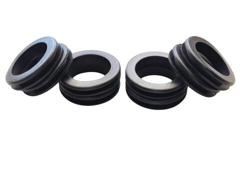 8-Pack of Rubber Grommets 2" Inside Diameter - 1/4" Groove Width - Fits 2-1/4" Drill Holes. Ideal for Sealing, DIY Projects, Wire Protection, and Cable Management in Kuwait