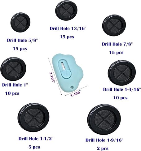 72 قطعة من مجموعات الحلقات المطاطية، 7 حلقات مطاطية للأسلاك، فتحة حماية مطاطية مستديرة مزدوجة الجوانب لحماية الأسلاك مع سكين، فتحة حفر 1-9/16 بوصة 1-1/2 بوصة 1-3/16 بوصة 1 بوصة 7/8 بوصة 13/16 بوصة 5/8 بوصة in Kuwait