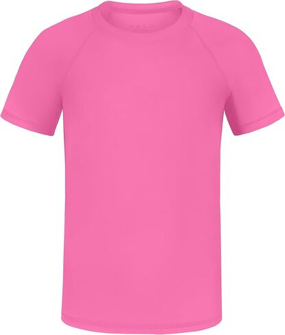 Boys' Rash Guard Swim Shirt, UPF 50+ Sun Protection Short Sleeve, Kids Youth Water Shirt for Swimming Surf Beach in Saudi Arabia