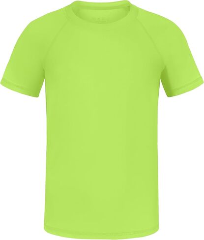 Boys' Rash Guard Swim Shirt, UPF 50+ Sun Protection Short Sleeve, Kids Youth Water Shirt for Swimming Surf Beach in Saudi Arabia