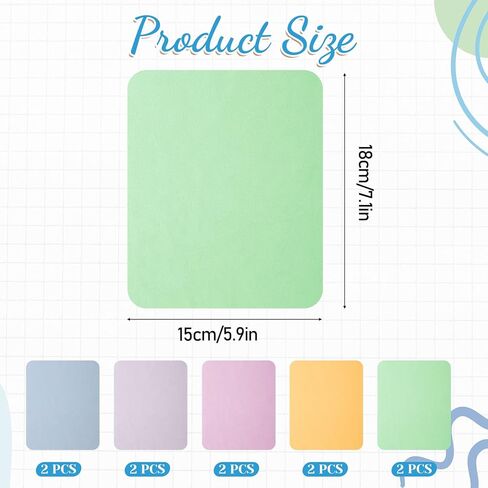 Suede Eye Glass Clean Cloths, 10 Pack Microfiber Suede Cleaning Cloths for Mobile Phone Screens, Glasses, Sunglasses, Cameras, Laptops, LCD Screens, All Delicate Surface (7" x 6") in Saudi Arabia