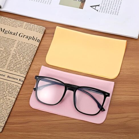 Suede Eye Glass Clean Cloths, 10 Pack Microfiber Suede Cleaning Cloths for Mobile Phone Screens, Glasses, Sunglasses, Cameras, Laptops, LCD Screens, All Delicate Surface (7" x 6") in Saudi Arabia