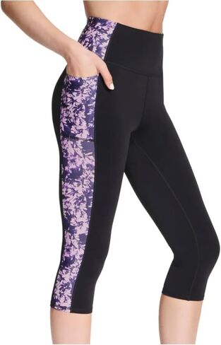 Skechers Gowalk Women's Active Stretch Moisture Wicking Capri Legging Pant with Pockets in Saudi Arabia