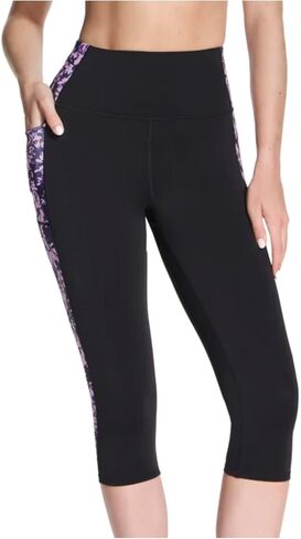 Skechers Gowalk Women's Active Stretch Moisture Wicking Capri Legging Pant with Pockets in Saudi Arabia