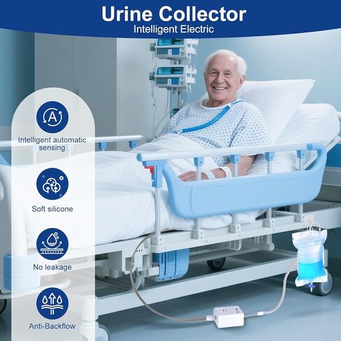 Electric Male Urine Collector Portable Wearable Urinal Device with Silicone Cup USB Rechargeable Pump for Elderly and Outdoor Use in Kuwait