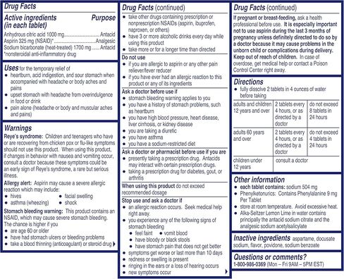 ألكا سيلتزر ليمون لايم 36 قرص فوارة (عبوة من قطعتين) in Kuwait