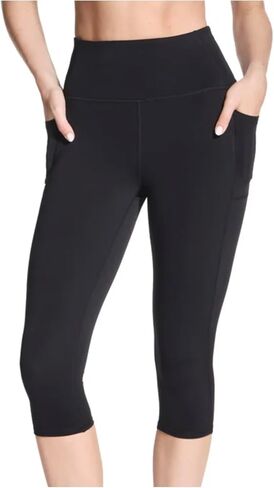 Skechers Gowalk Women's Active Stretch Moisture Wicking Capri Legging Pant with Pockets in Saudi Arabia