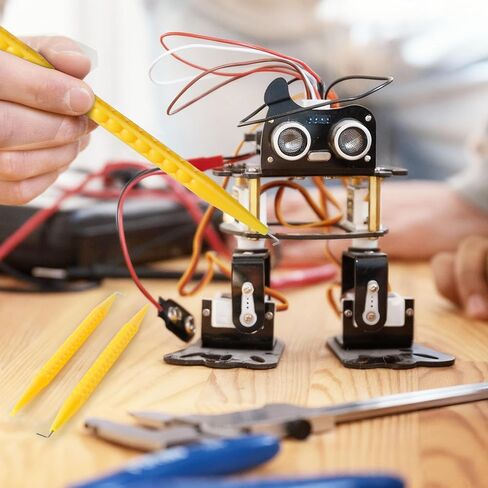 Starry 12 Pcs Probe Pick Spudger Tools Fiber Optic Probe Pick Tools Anti-Slip with L-Shaped Hook for Telecom Data Communication and Alarm Installers(Yellow) in Kuwait