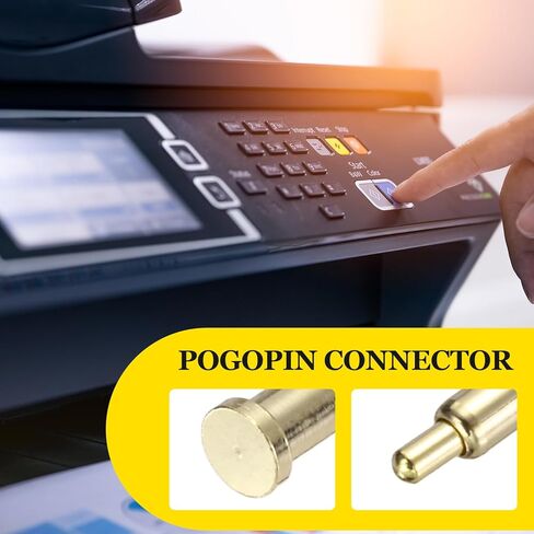 MECCANIXITY 40 قطعة 4.5 مللي متر مطلية بالذهب الربيع محملة PogoPins ، النحاس رأس كشتبان اختبار دبوس التحقيق الحالي استبدال موصل in Kuwait