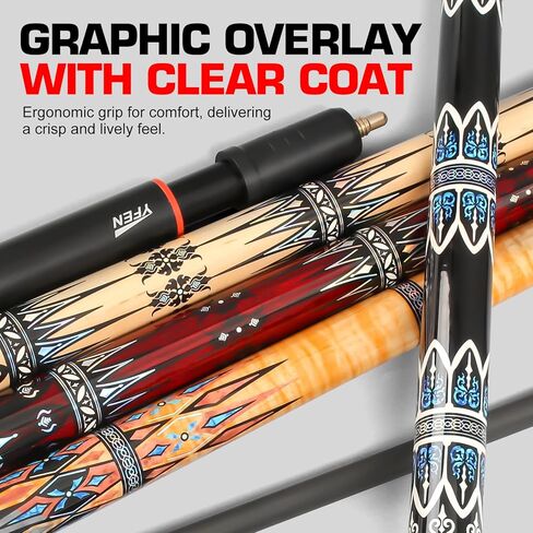 Banly Pool Cue Stick - 58 inch Canadian YF Series Billiard Pool Stick with 13mm Cue Tip, House Bar Pool Cue Sticks for Professional Billiard Players in Saudi Arabia