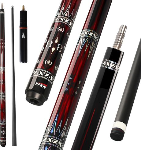 Banly Pool Cue Stick - 58 inch Canadian YF Series Billiard Pool Stick with 13mm Cue Tip, House Bar Pool Cue Sticks for Professional Billiard Players in Saudi Arabia