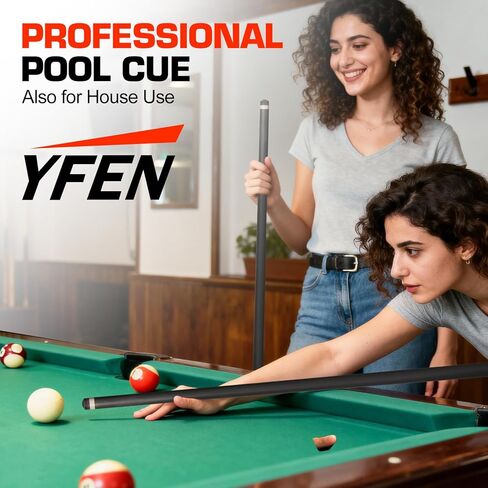 Banly Pool Cue Stick - 58 inch Canadian YF Series Billiard Pool Stick with 13mm Cue Tip, House Bar Pool Cue Sticks for Professional Billiard Players in Saudi Arabia