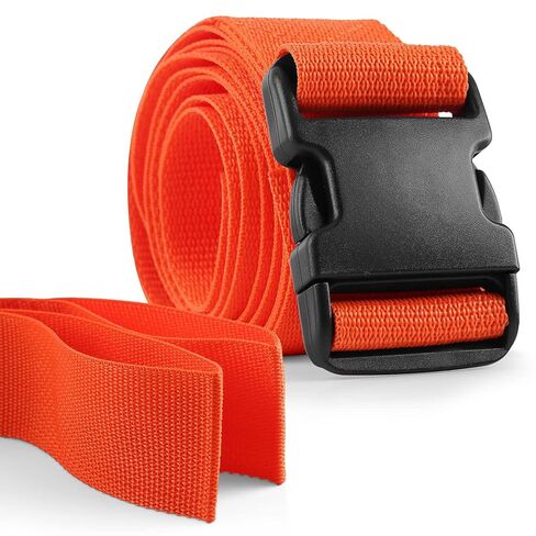 Primacare IR-5007 Unisex 2 Piece Restraint Strap with Swivel Speed Clip for Patients, Adults and Kids, Medical Waterproof Straps with Adjustable Locking for Easy Attachment, 9 Feet, Orange in Saudi Arabia