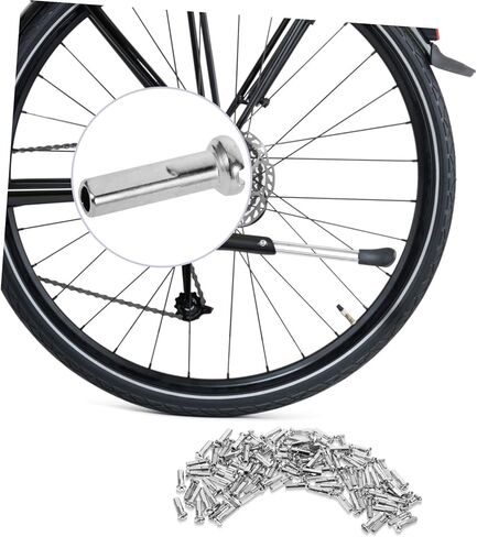 POPETPOP 100Pcs Bicycle Rim Caps for Mountain Road Bikes Durable Protective Covers Easy Installation for Folding Bikes Wire Cap in Saudi Arabia