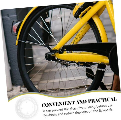 Toyvian Bike Flywheels Cover Durable Mountain Bike Protector Lightweight Chain Guard Easy Installation High Strength Protects Spokes Reduces Deposits in Saudi Arabia