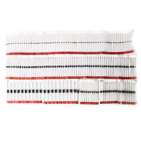 8 Values 200pcs Diodes Kit 1N4007 1N5408 1N4148 1N5399 1N5819 1N5822 FR107 FR207 Rectifier Schottky Diode Assortment in Kuwait