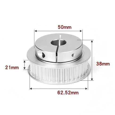 Timing Belt Drive Pulley BF Type 5M 40Teeth Clamping Synchronous Wheels Bore 10-25mm 3D Printer Accessories(Width 21mm-Bore 12) in Saudi Arabia