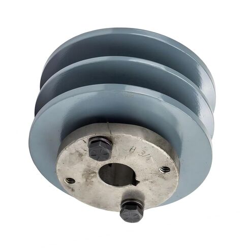 2BK36H/H-3/4 Compressors 3.75" Dual Groove Pulley - for Masterdrive Compressors Pulley Replacement - Cast Iron Belt B Section 5L w/ 3/4" Sheave Bushing - Gray Solid Steel - Air Compressor Parts in Saudi Arabia