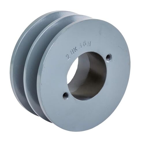 2BK36H/H-3/4 Compressors 3.75" Dual Groove Pulley - for Masterdrive Compressors Pulley Replacement - Cast Iron Belt B Section 5L w/ 3/4" Sheave Bushing - Gray Solid Steel - Air Compressor Parts in Saudi Arabia