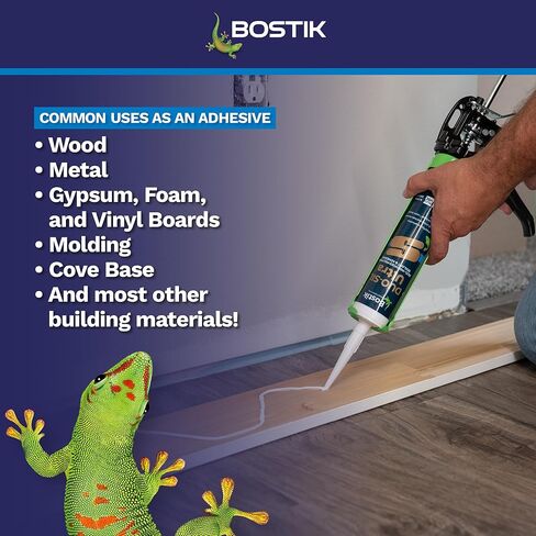 BOSTIK Duo-SIL Ultra White 9.5oz Advanced Hybrid Paintable Door & Window 2-in-1 Sealant & Adhesive | Professional Grade | Universal Internal & External Shrink Crack & Fade Resistant | 1 Cartridge in Kuwait