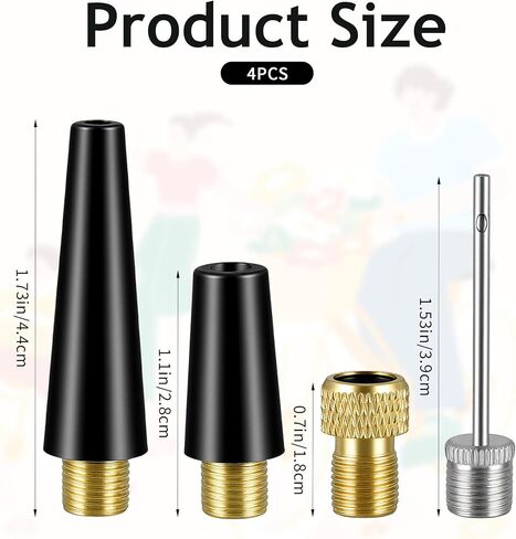 ملحقات مضخة الهواء، 4 قطع إبر مضخة كرة النفخ ومحولات الفوهة للبالونات وإطارات الدراجة والألعاب القابلة للنفخ، وإبر مضخة كرة السلة in Kuwait