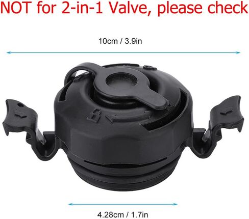 3 in 1 Air Mattress Valve Plug Secure Seal Cap 1.7" (42.8mm) Hole ID for Intex Inflatable Airbed Mattress Replacement Black in Saudi Arabia