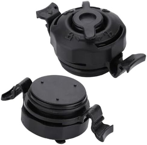 3 in 1 Air Mattress Valve Plug Secure Seal Cap 1.7" (42.8mm) Hole ID for Intex Inflatable Airbed Mattress Replacement Black in Saudi Arabia