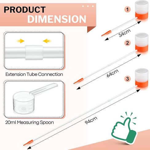 Diatomaceous Earth Powder Duster with Adjustable 12'' to 36'' Extension Nozzle, Precise Spray Powder Applicator for Pest Control, Lawn and Home Maintenance, Indoor & Outdoor Use (Orange) in Kuwait